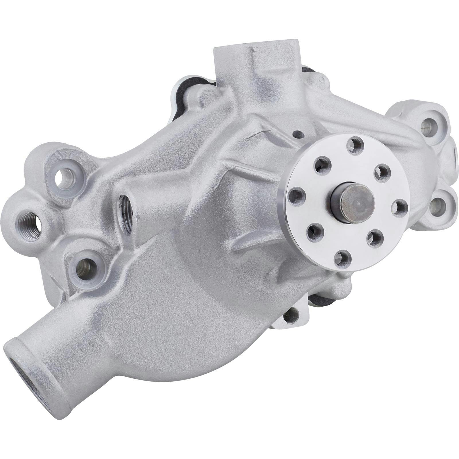 Small Block Chevy Aluminum Short Side Water Pump, 3/4 Inch Pilot