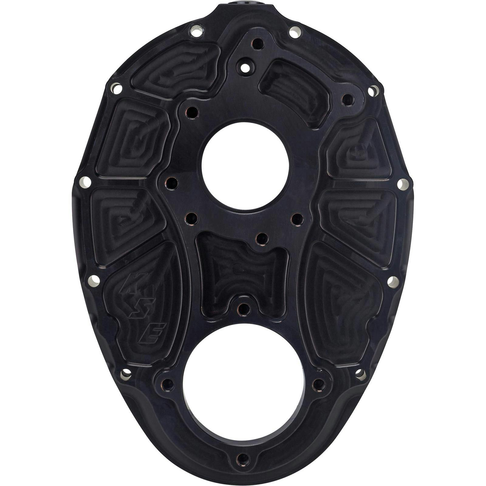 KSE KSD1003HB Aluminum Front Cover - Raised Cam Position, Black