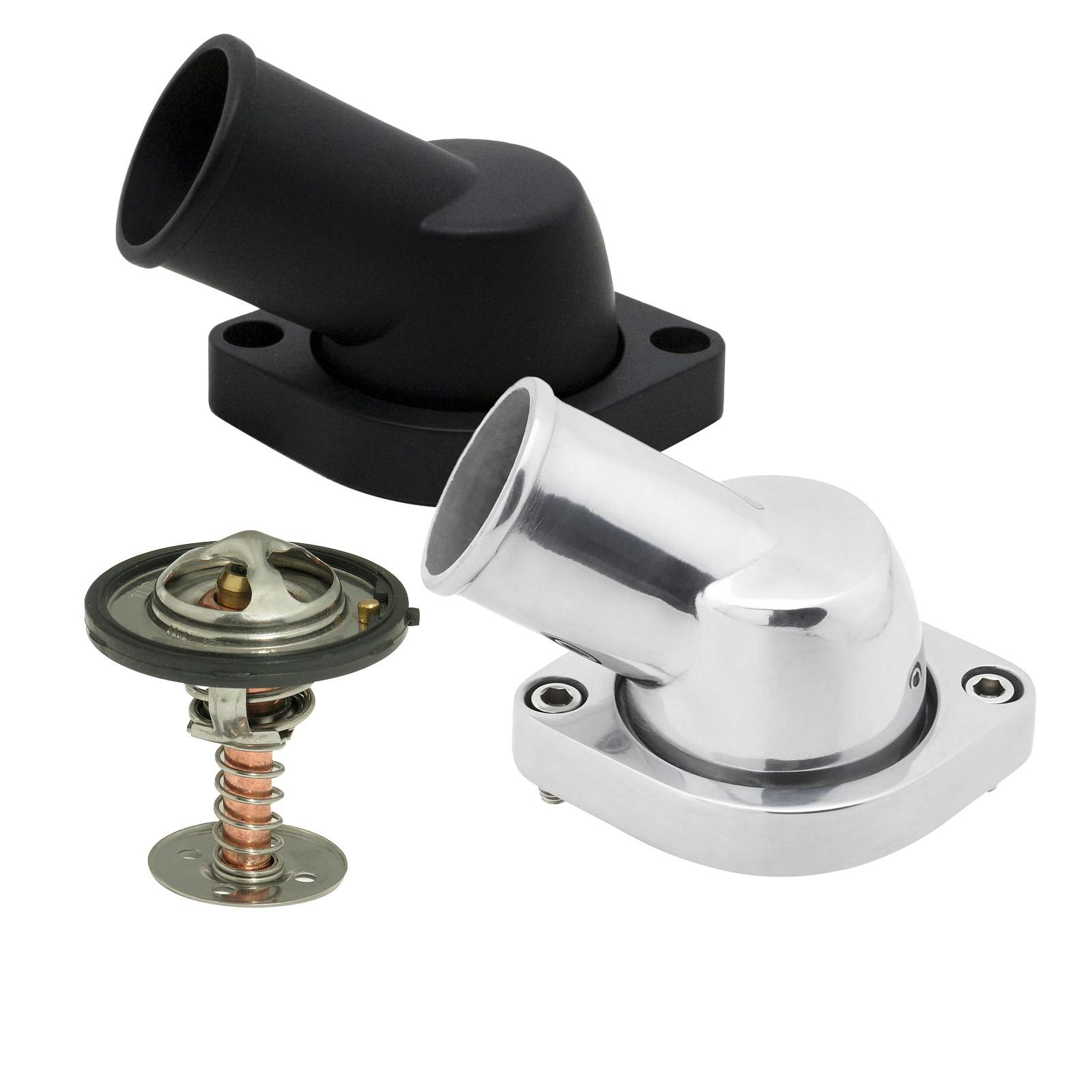 Chevy LS Swivel 30 Degree Water Neck & 180 Degree Thermostat