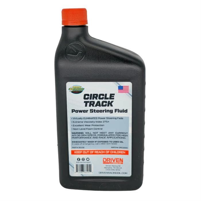 Driven Racing Oil 26106 Circle Track Power Steering Fluid 1 Quart