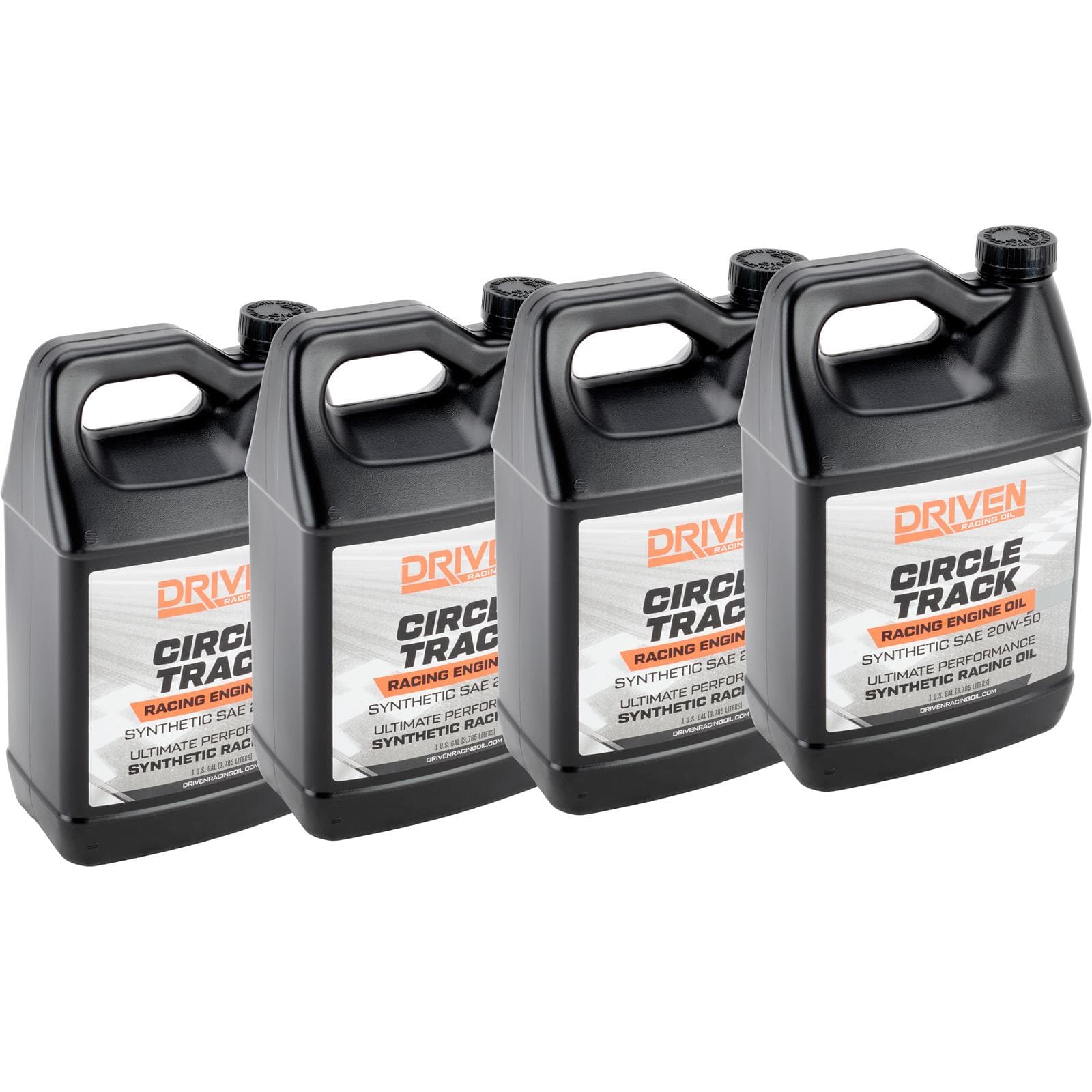 Driven Racing Oil 26258 Circle Track Synthetic Oil 20W50, 4 Gal