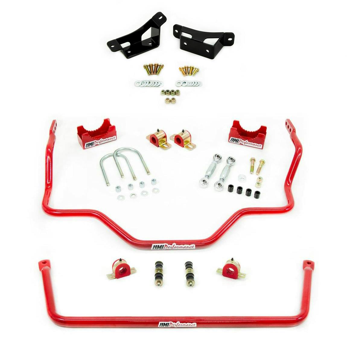 UMI 73-87 C10 Front/Rear Sway Bar w/Brackets, 1-3/8 Inch, Red