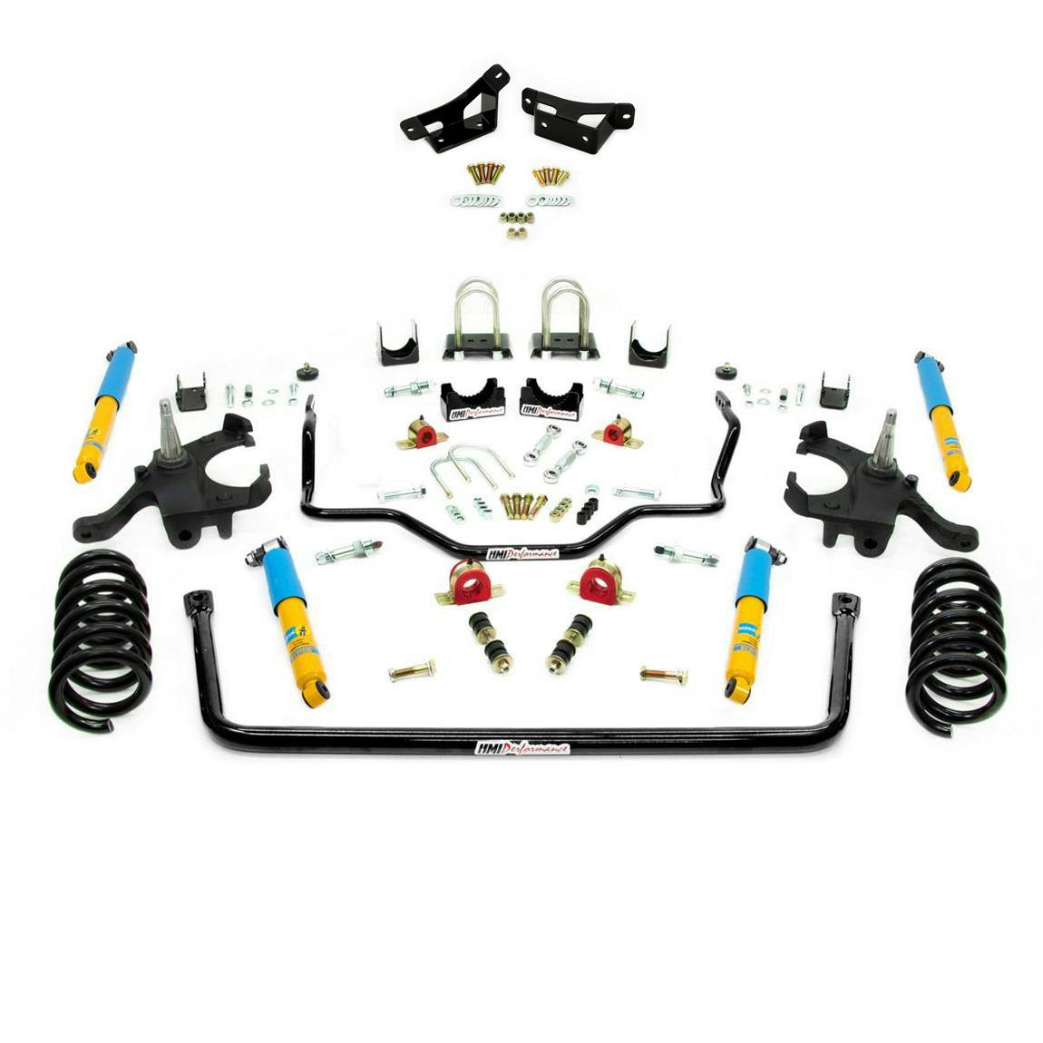 1973-87 C10 Stage 2 Handling Kit & Front Sway Bar Brackets, Black