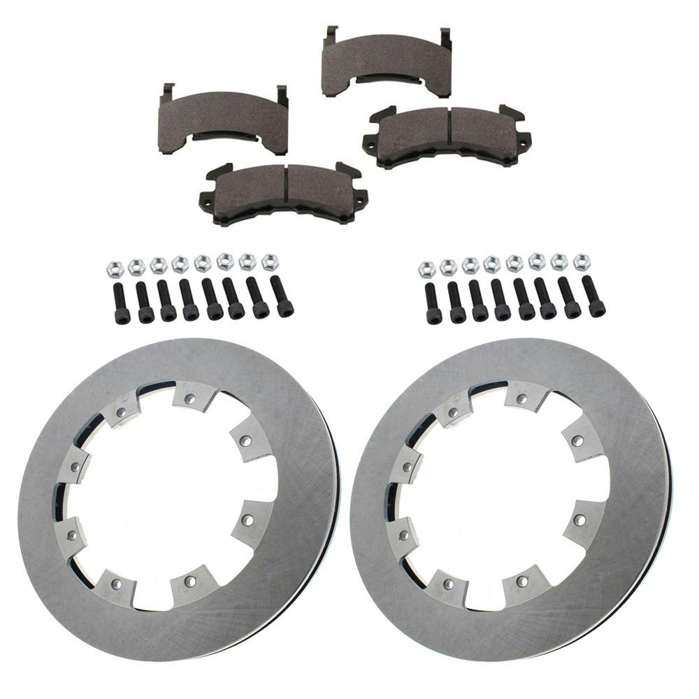 Pro-Lite Vented Brake Rotors, Hawk Performance Pads & Bolts