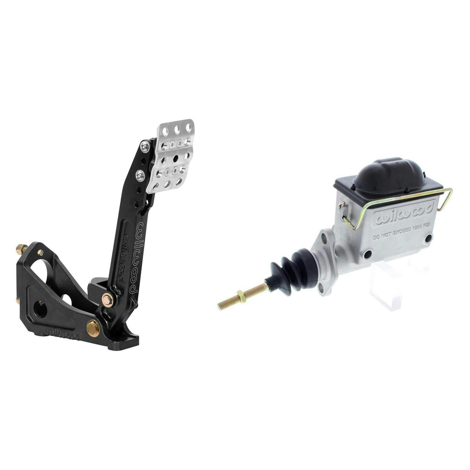Wilwood Floor Mount Clutch & Brake Pedal w/High Volume MC