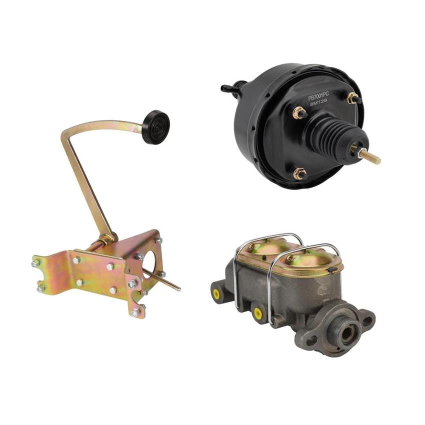 Frame Rail Power Brake Pedal w/Booster & Master Cylinder