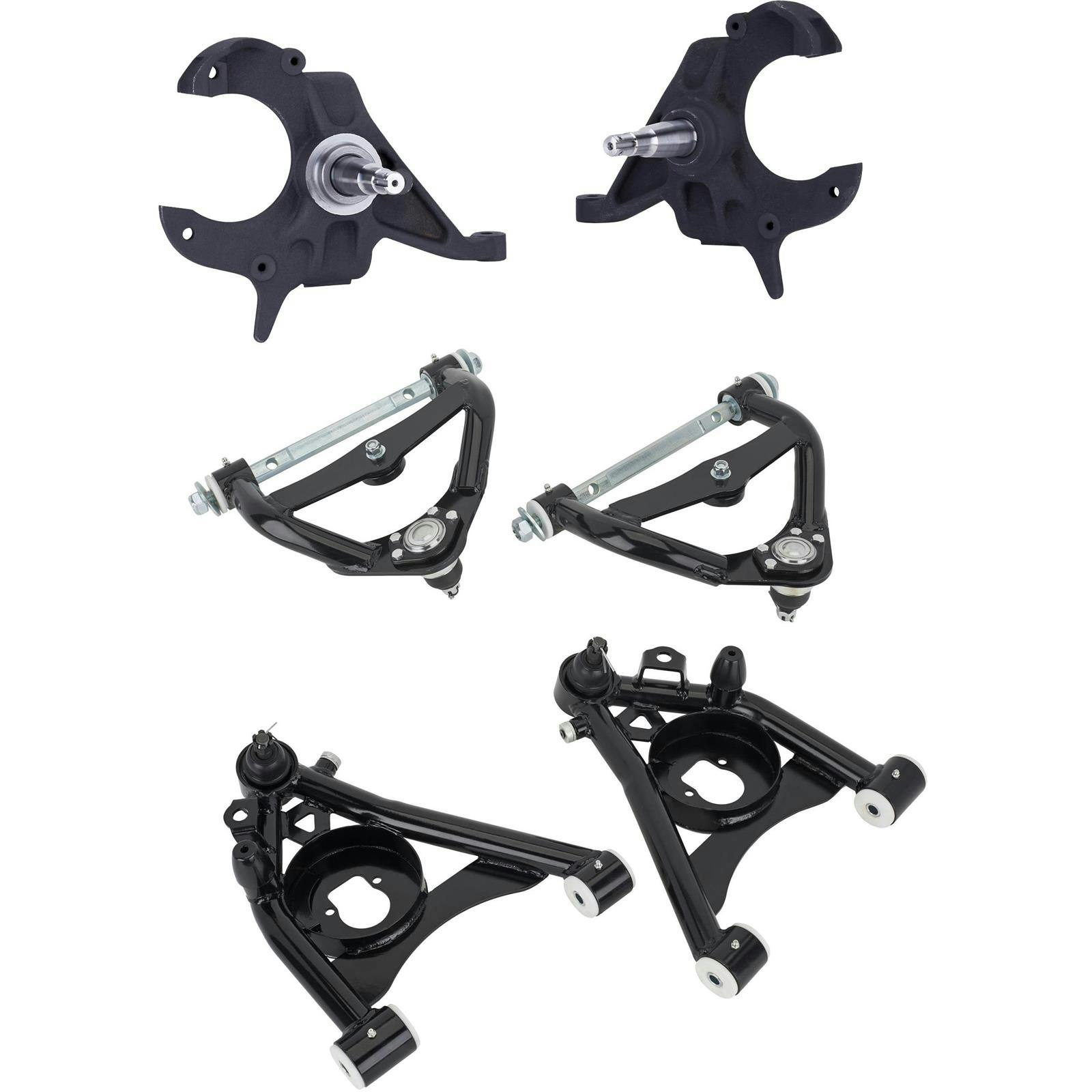G-Body Upper, Lower Control Arm and 2" S10 Drop Spindles