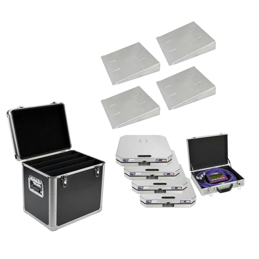 1 Weigh Electronic Racing Scale Set & Aluminum Ramps, Set of 4