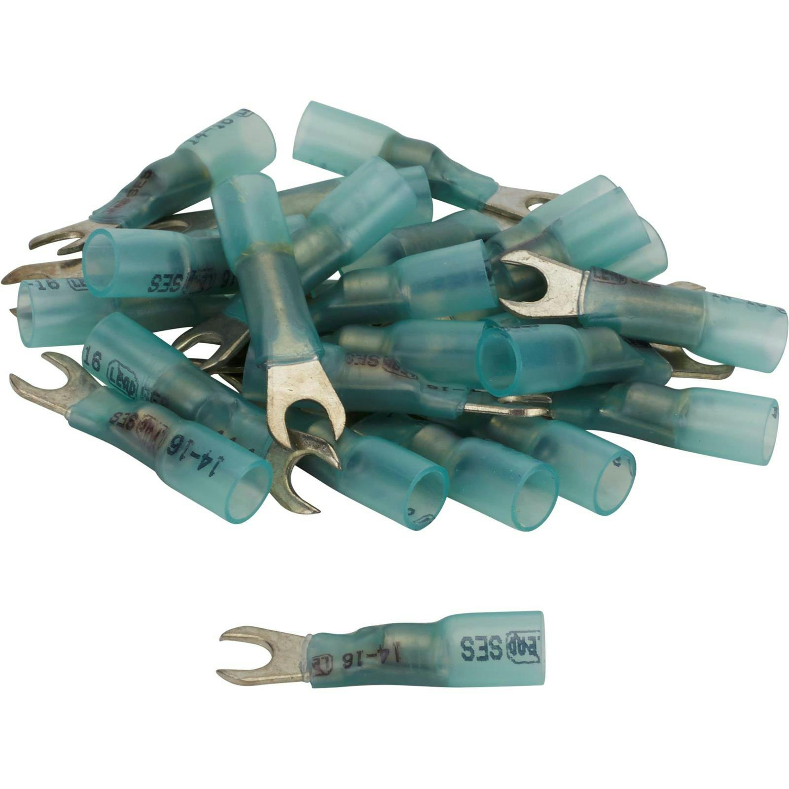 Pico 2826G Number 10 Spade Terminal Kt, Blue 16-14 AWG, 25 Pc