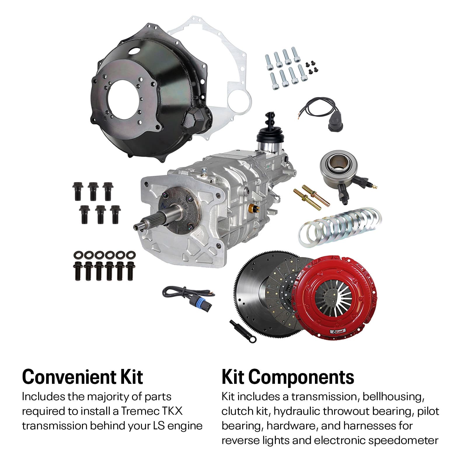 Tremec TKX LS Swap Kit for 5 Speed Conversion LS1, LS3, 6.0
