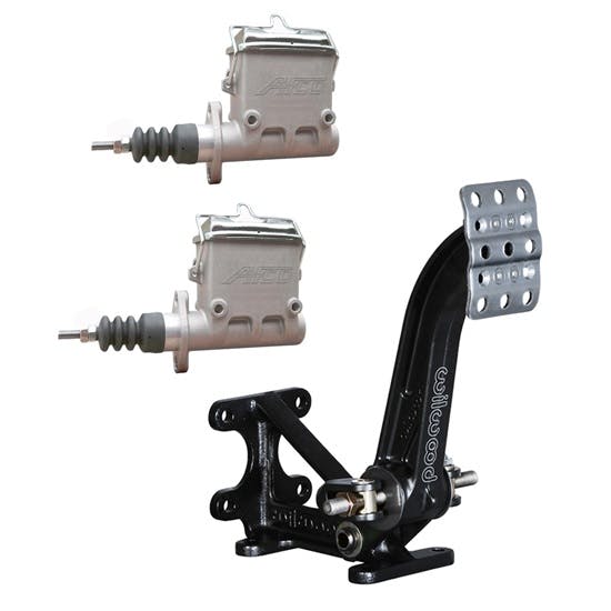 AFCO Dual Master Cylinder Floor Mount Brake Pedal Assembly