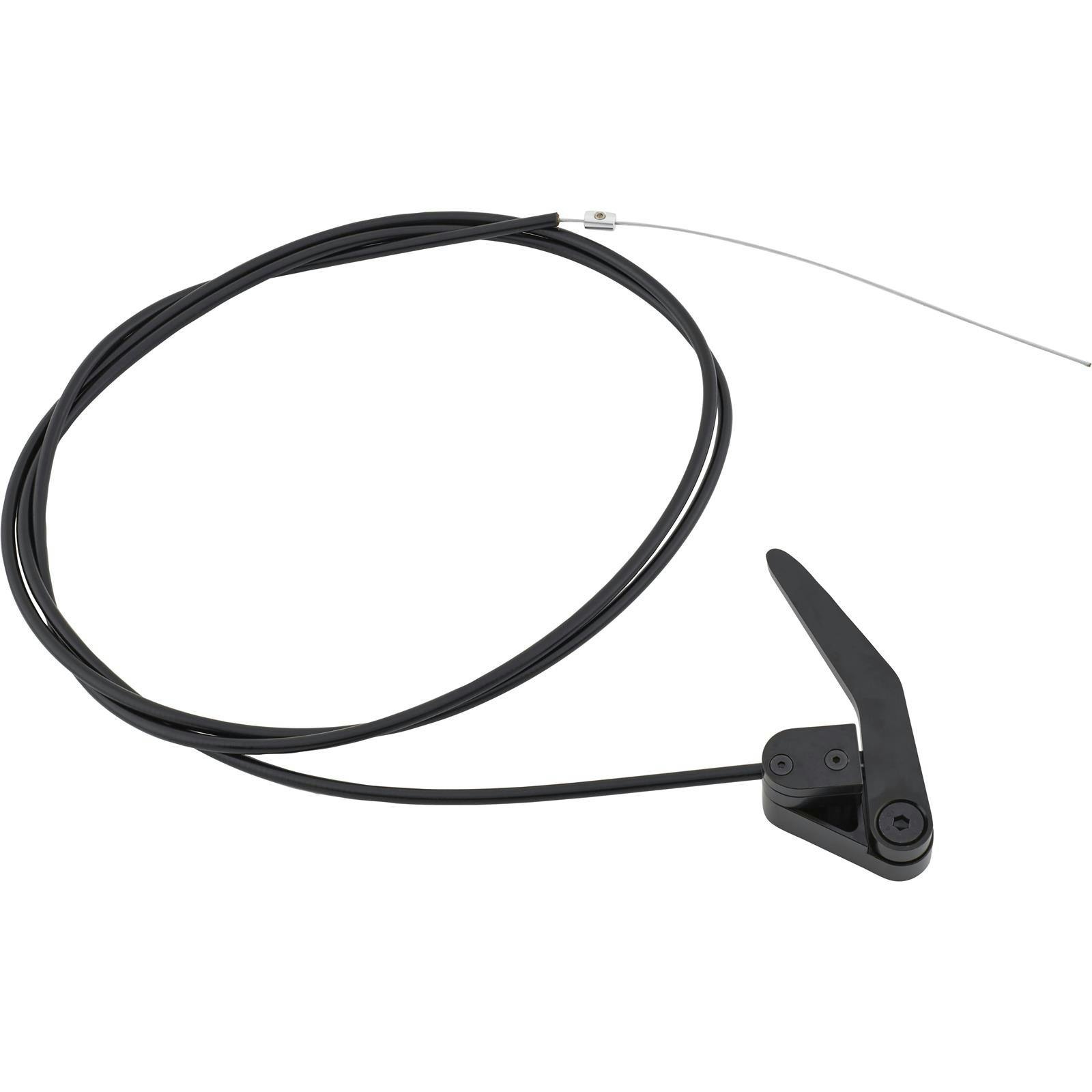 Bear Jaw Door Latch Release Black Handle w/ Cable