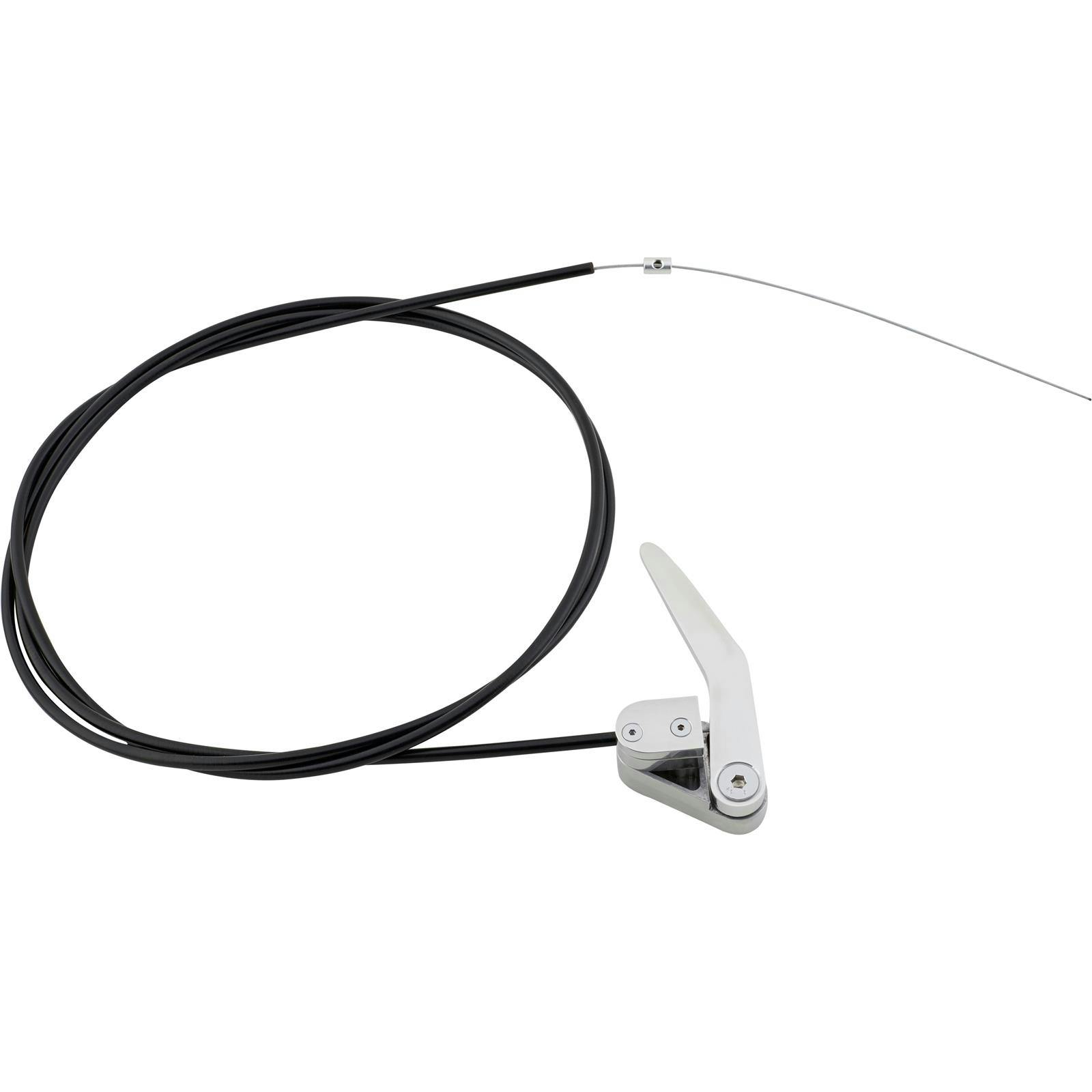 Bear Jaw Door Latch Release Polished Handle w/Cable