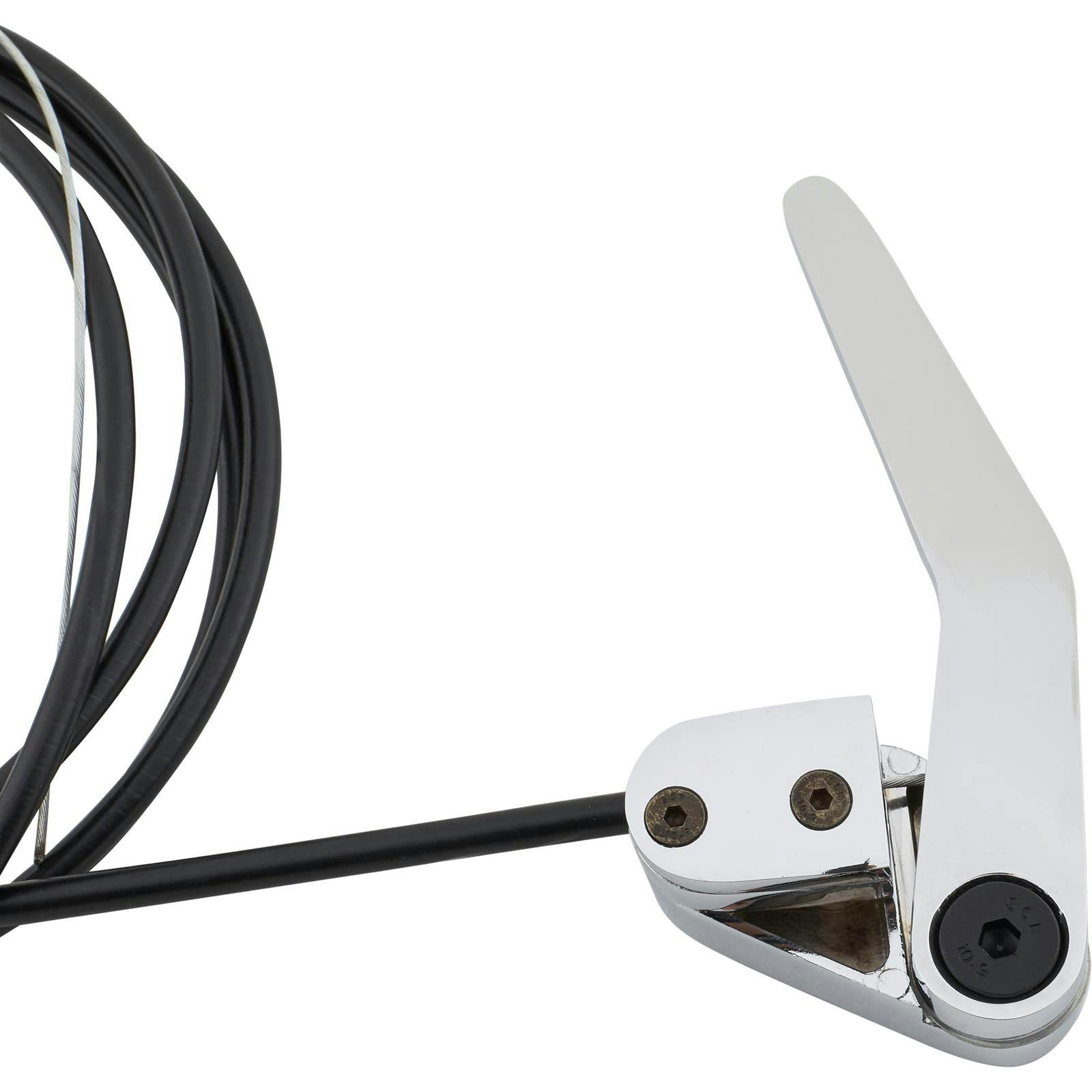 Bear Jaw Door Latch Release Chrome Handle w/ Cable