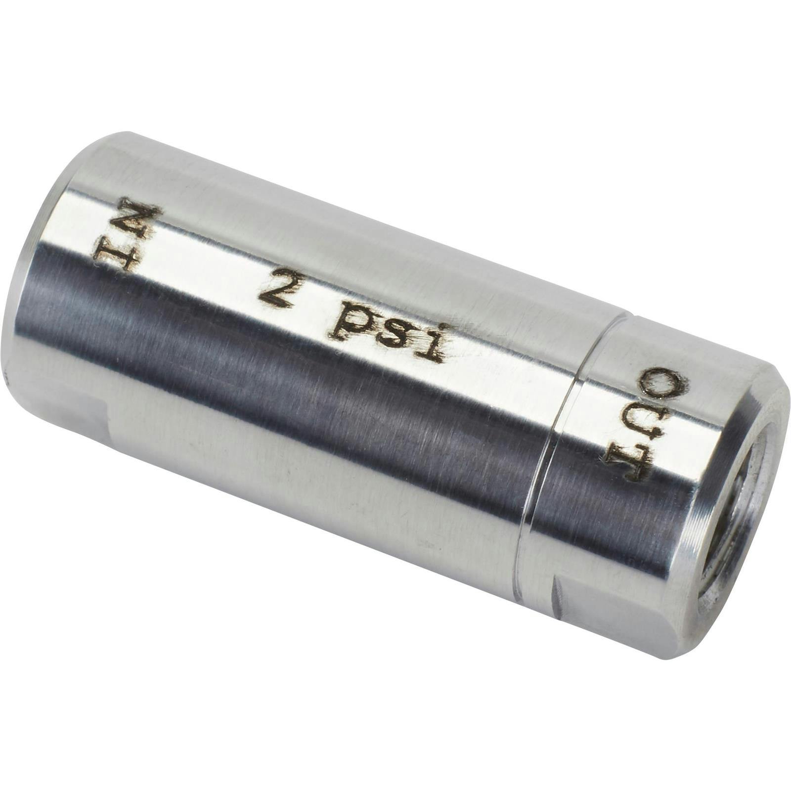 Speedway Disc Brake Residual Valve, 2 PSI, Polished