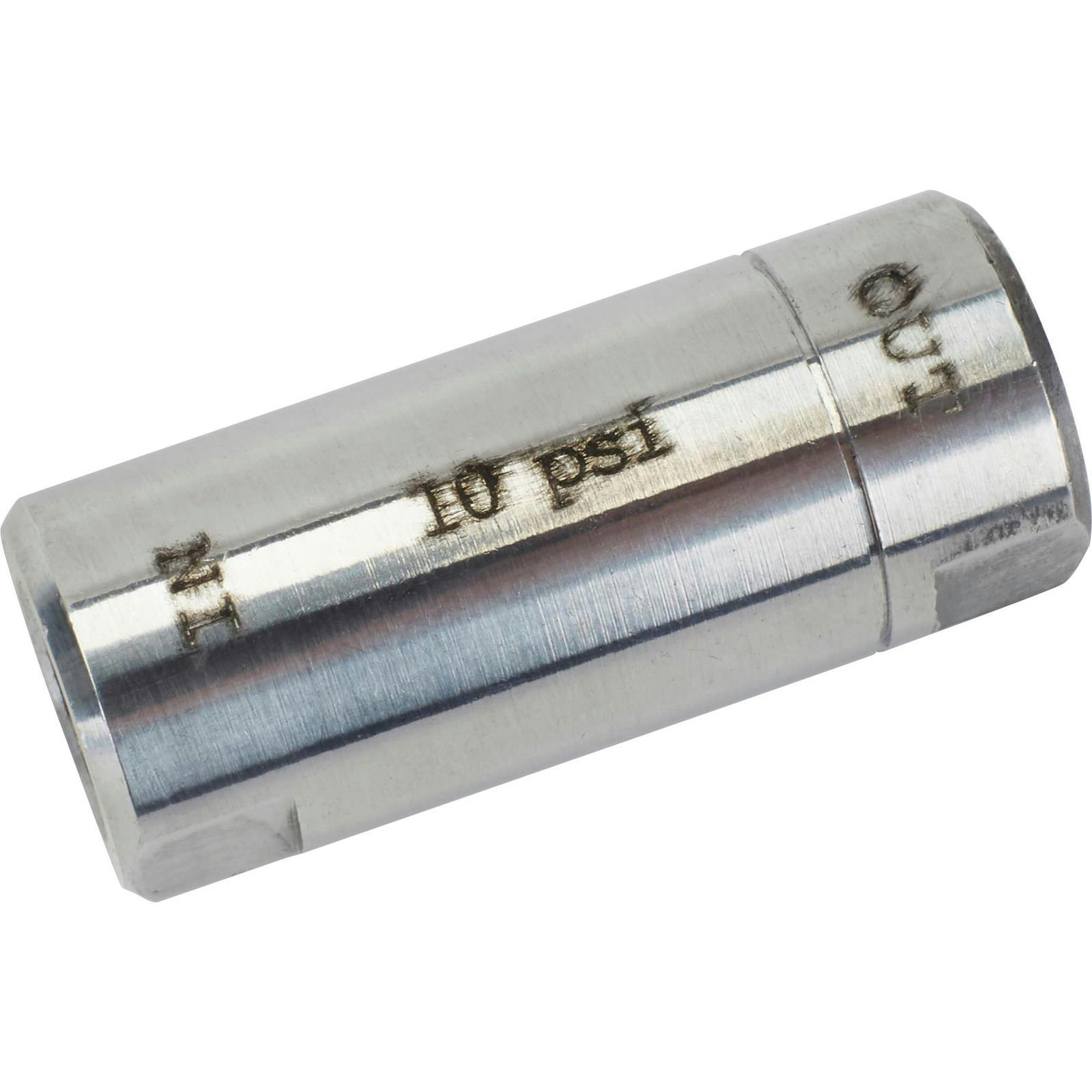 Speedway Drum Brake Residual Valve, 10 PSI, Polished