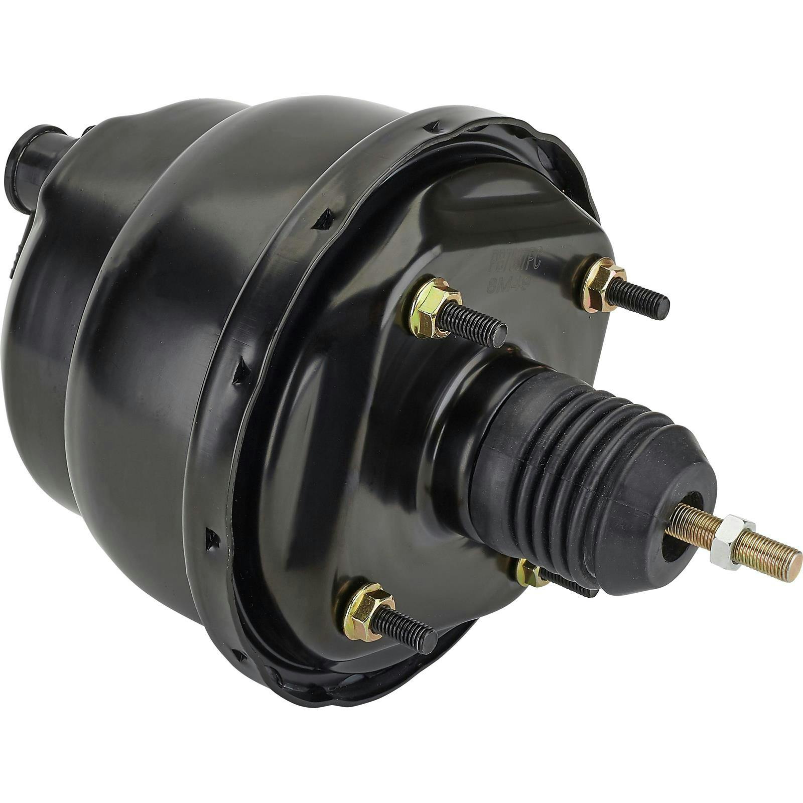 Speedway Dual Diaphragm Power Brake Booster, 7 Inch, Black Finish