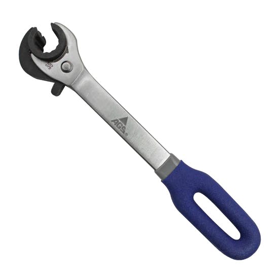 Ratcheting Line Wrench, No-Slip, Stainless/Chromoly, SAE 3/8 Inch