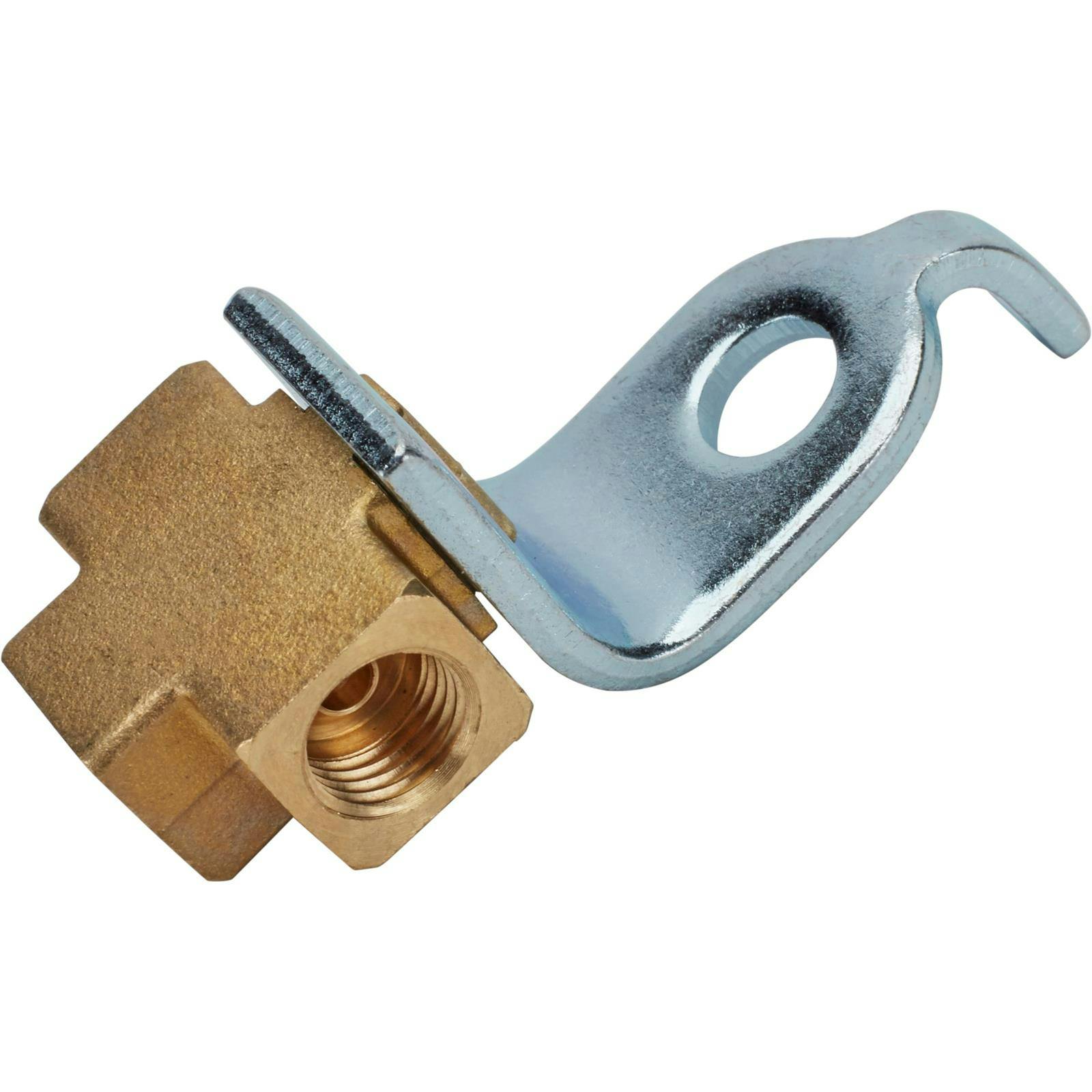 3/8 Inch-24 IFF Each Port with Bracket, Plain Adapter Tee