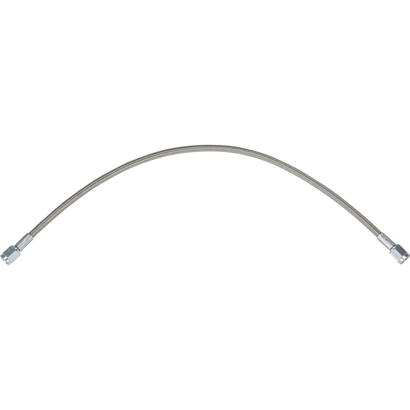 18" Braided Stainless Steel AN Brake Line - Straight Fittings