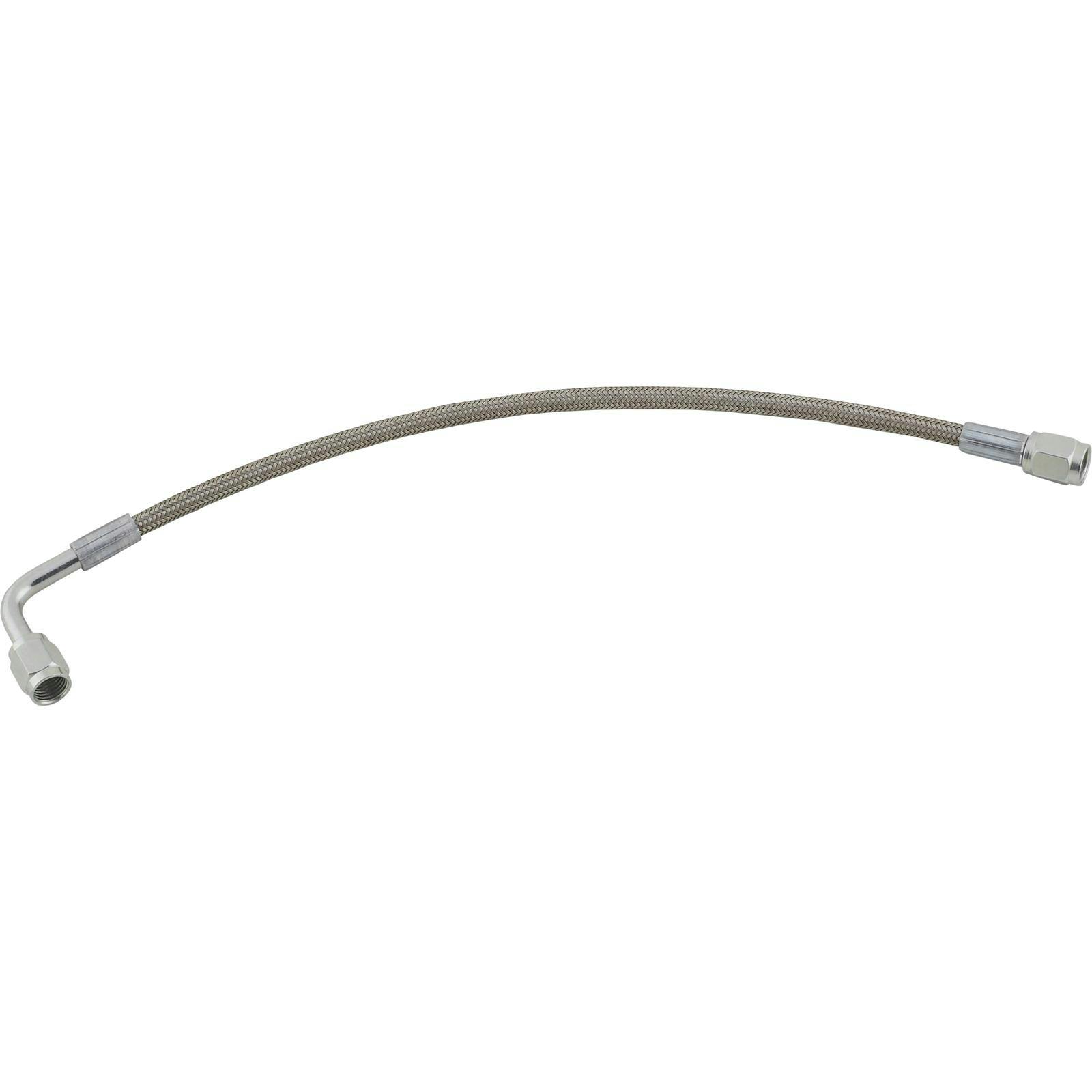 Stainless 12 Inch Brake Line with 90 Degree End