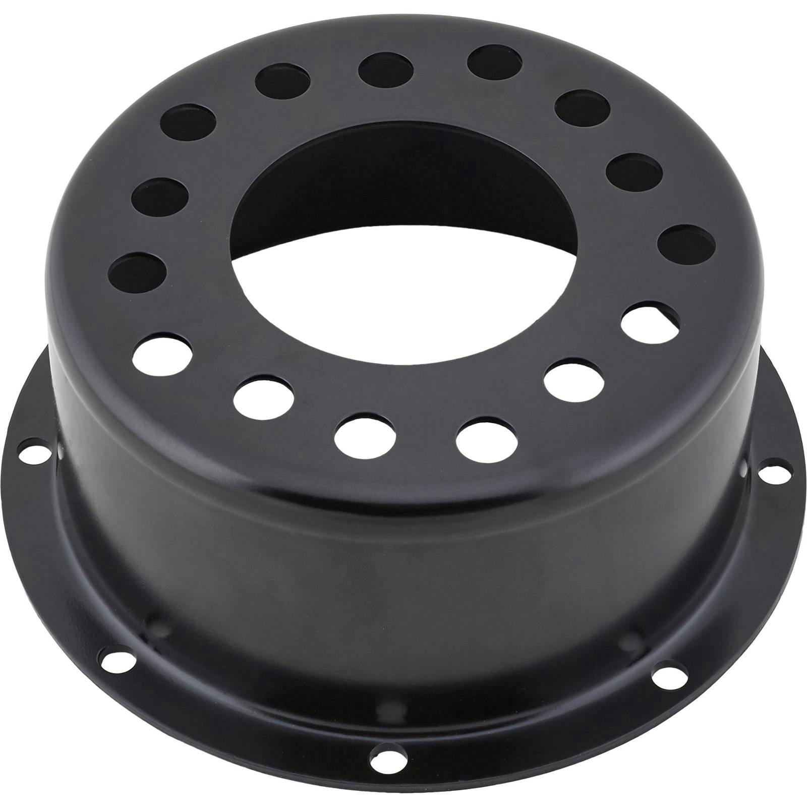 Stamped Steel Disc Brake Rotor Hat, 3 Inch Offset, Black