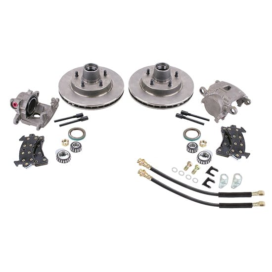 GM Metric Disc Brake Kit for 910-34921 1955-57 2" Drop Spindles