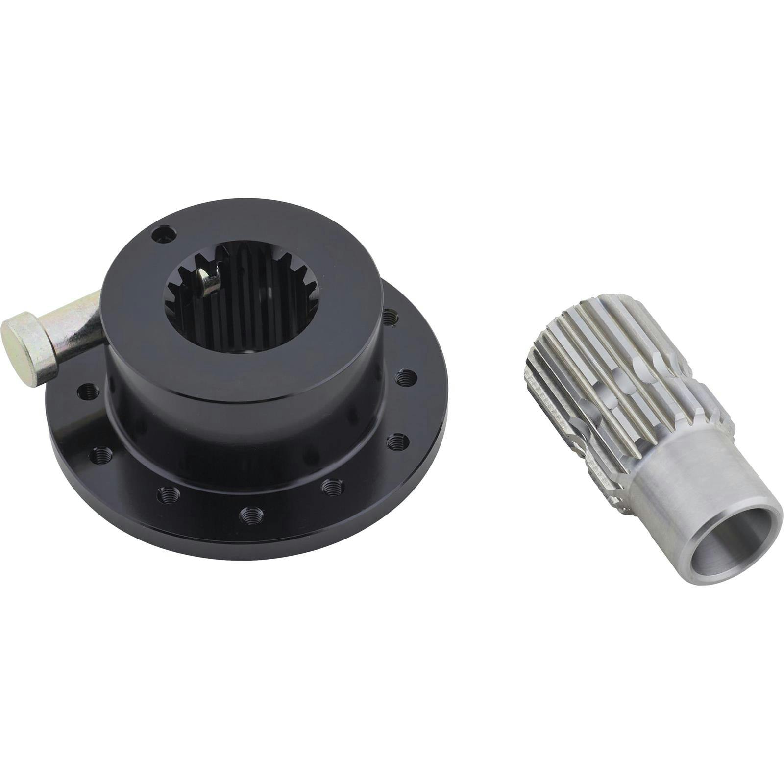 6-bolt Black Quick Release Steering Wheel Hub Splined, 3/4" shaft