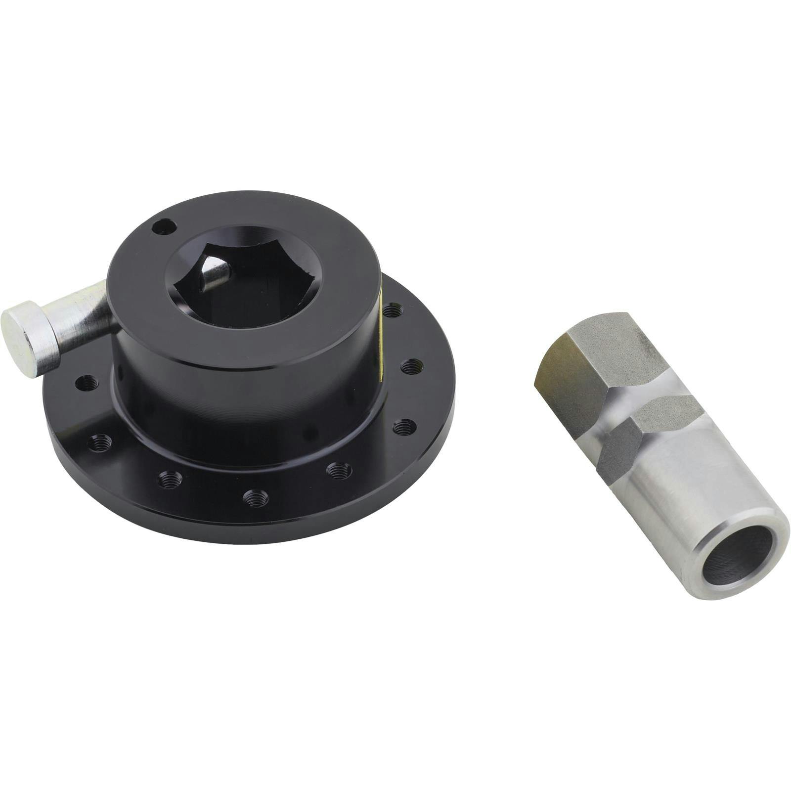 6-Bolt Black Quick Release Steering Wheel Hub Hex for 5/8" Shaft