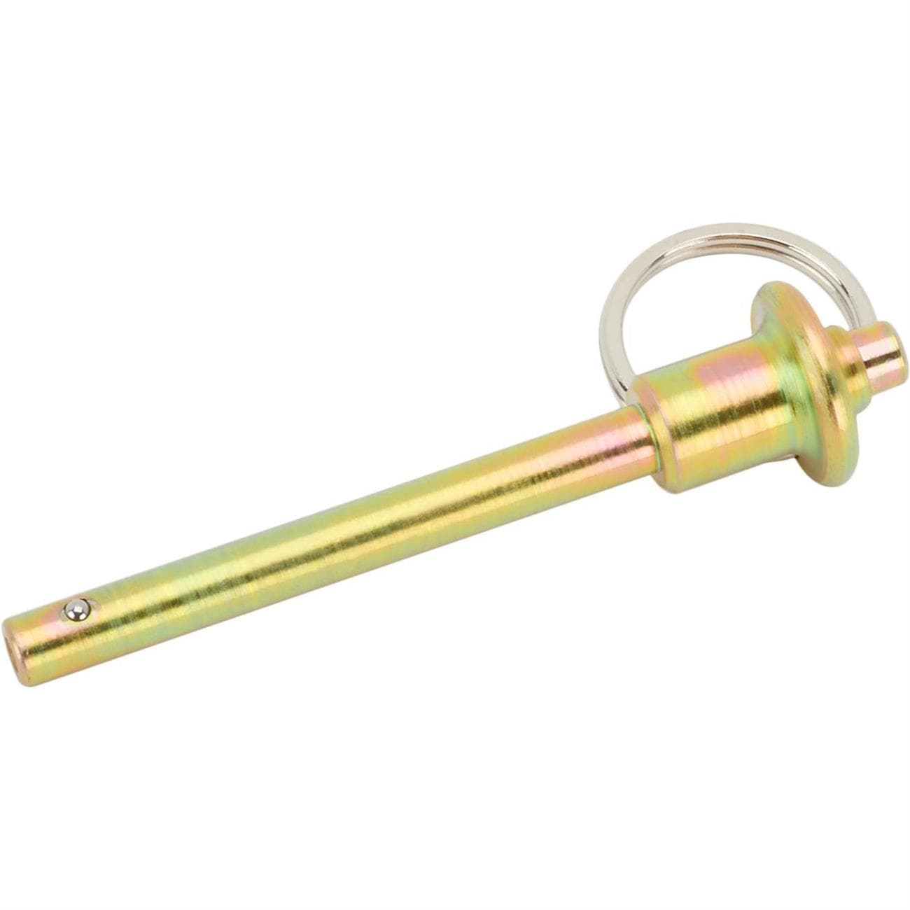 1/4 Inch Quick Release Ball Lock Dowel Pin, Steel Body, 2 Inch Grip
