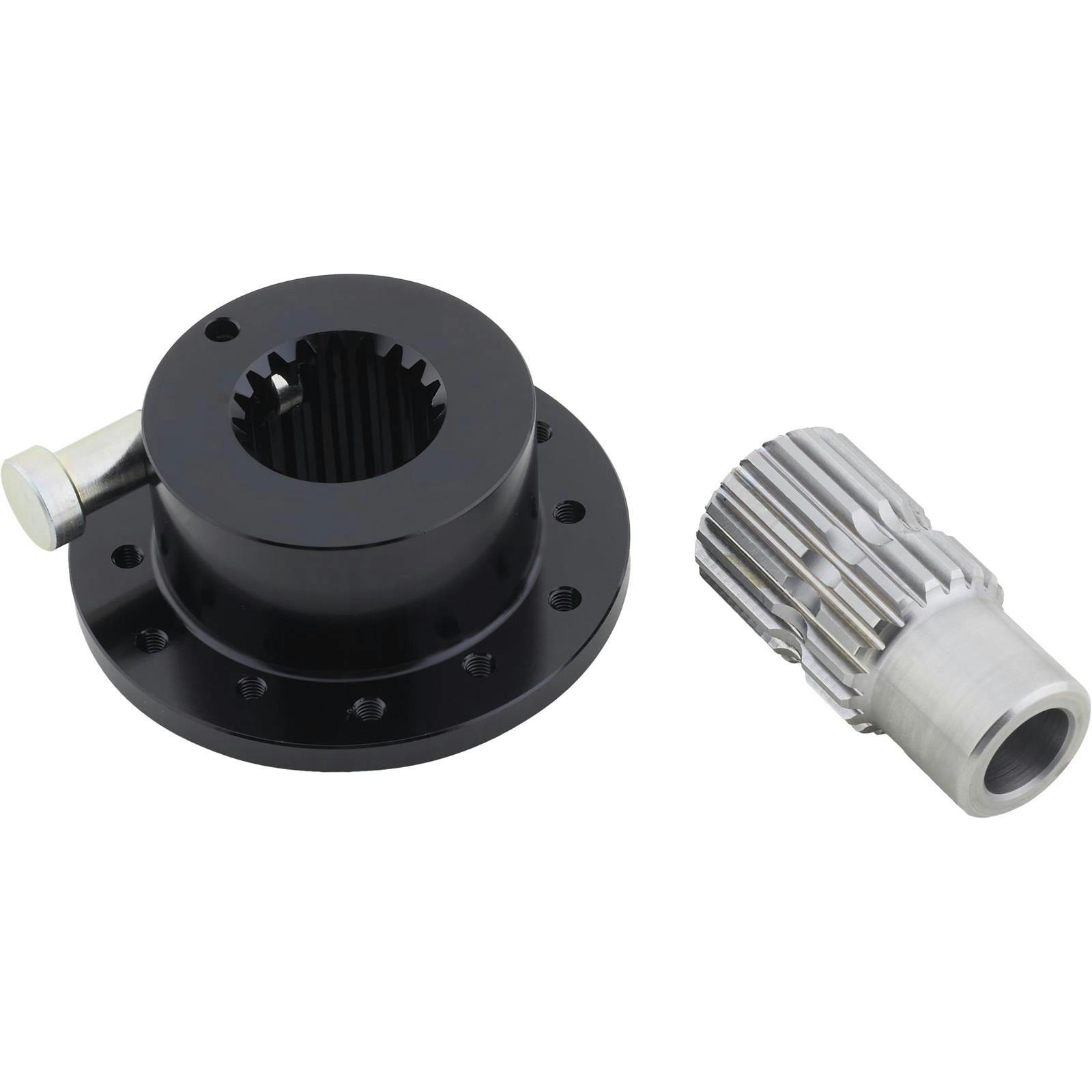 6-bolt Black Quick Release Steering Wheel Hub Splined, 5/8" shaft