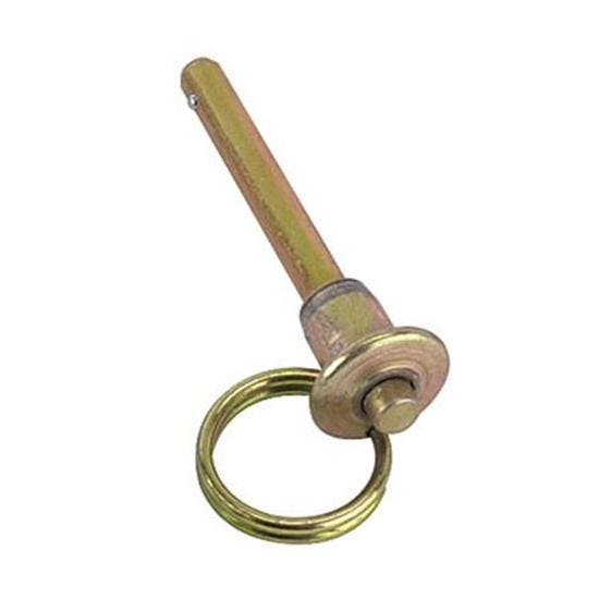 1/4 In Quick Release Ball Lock Dowel Pin, Steel Body, 1-1/2 In Grip