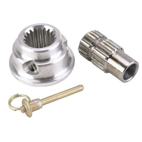 Pin-Style Quick Release Aluminum Steering Wheel Hub, 5/8In Steel Shaft