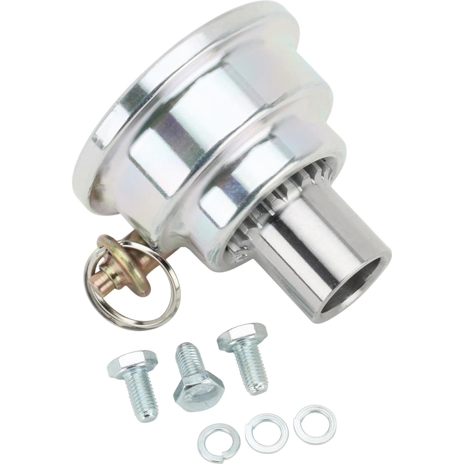 Pin-Style Quick Release Steel Steering Wheel Hub, 5/8 Inch Steel Shaft