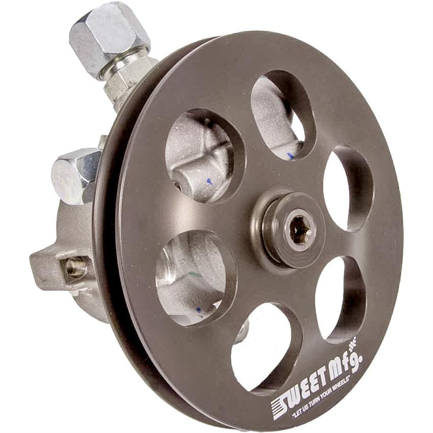 Sweet Mfg. 30560331 Aluminum Power Steering Pump with Pully