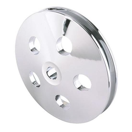 Single Groove Power Steering Pump Pulley, Machined Aluminum
