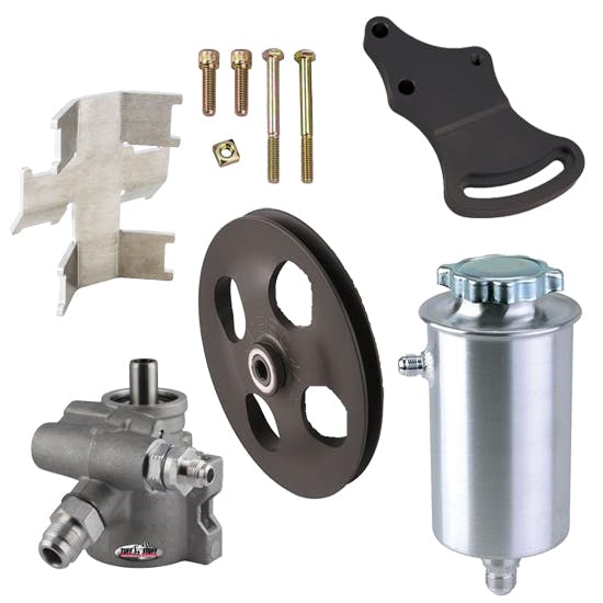 Aluminum Power Steering Combo, -10 AN