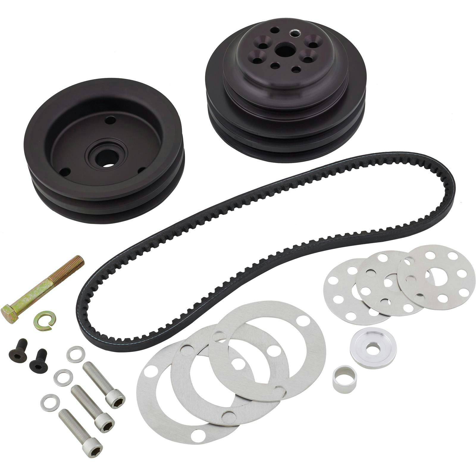 Speedway Motors 602 GM Crate Short Water Pump V-Belt Drive Kit
