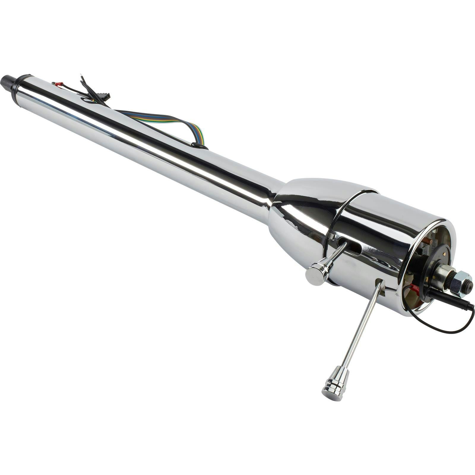 Universal GM Tilt Steering Column, 33 Inch, Floor Shift, Chrome