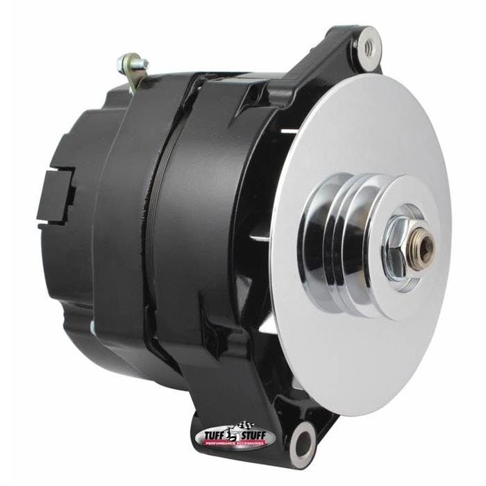 Tuff Stuff 7127NF 1 Wire Black Alternator, 100 AMP, V Groove Pulley