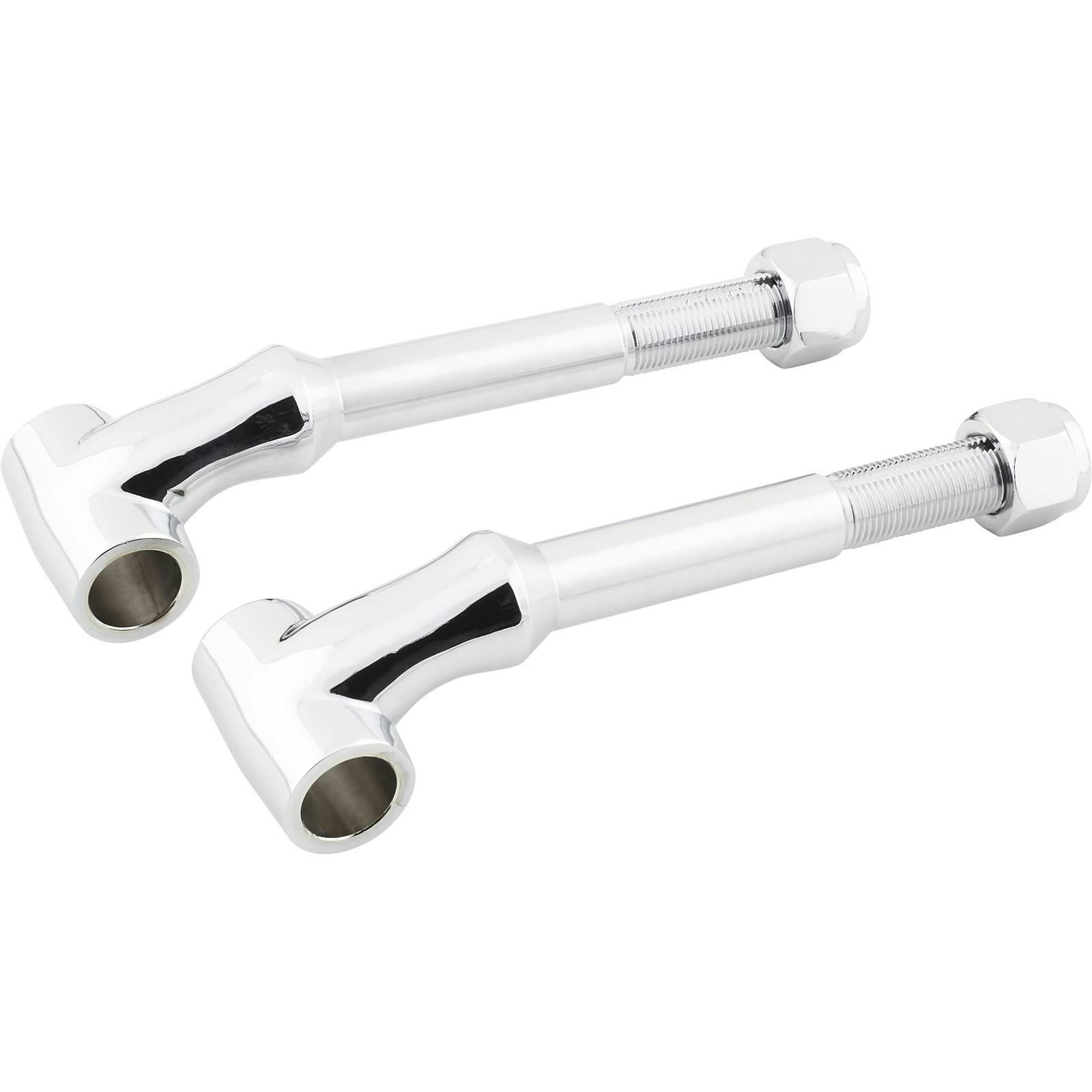 Speedway Front Solid Axle Leaf Spring Perch, Chrome Forged Steel