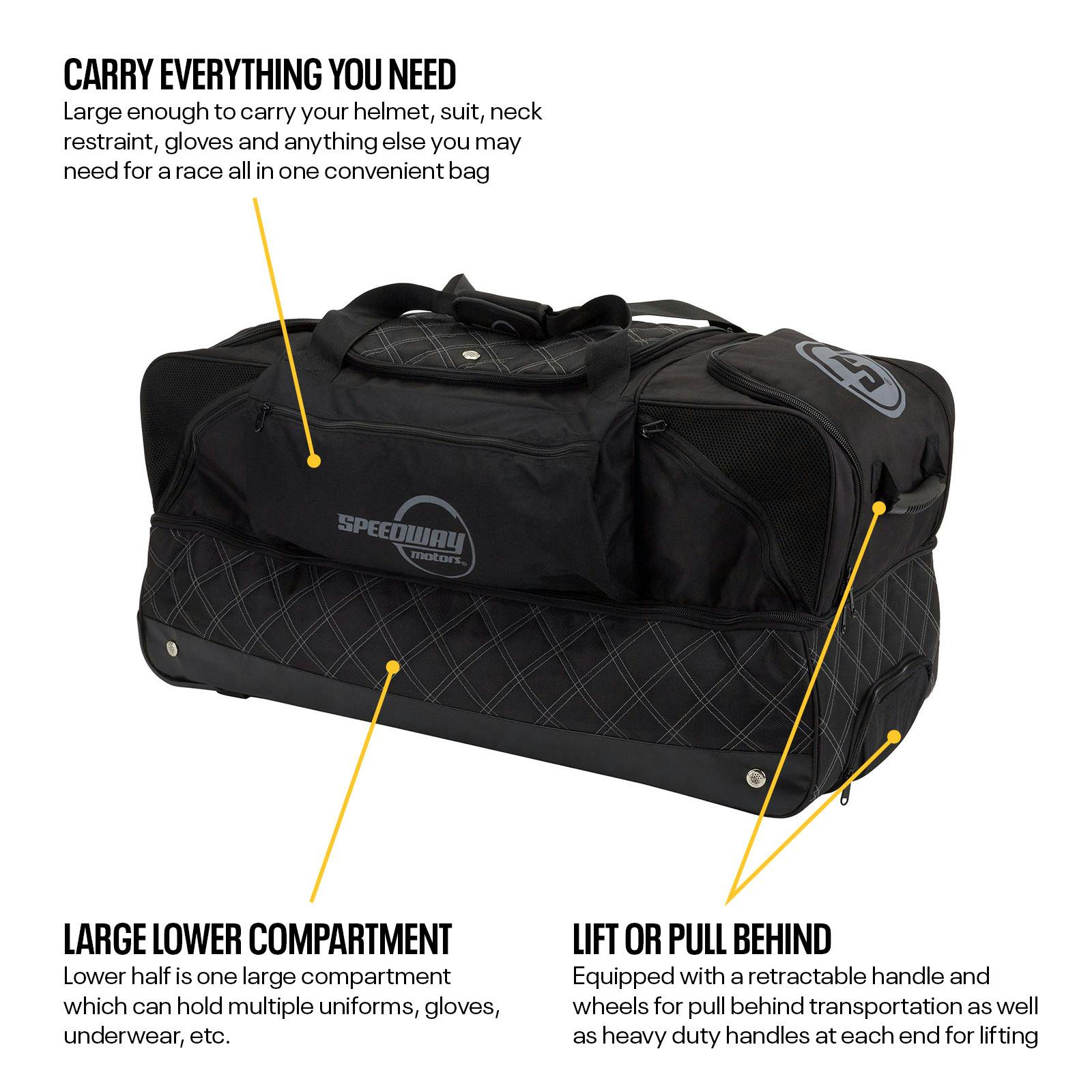 Speedway Motors Pro Roller Racing Gear Travel Bag