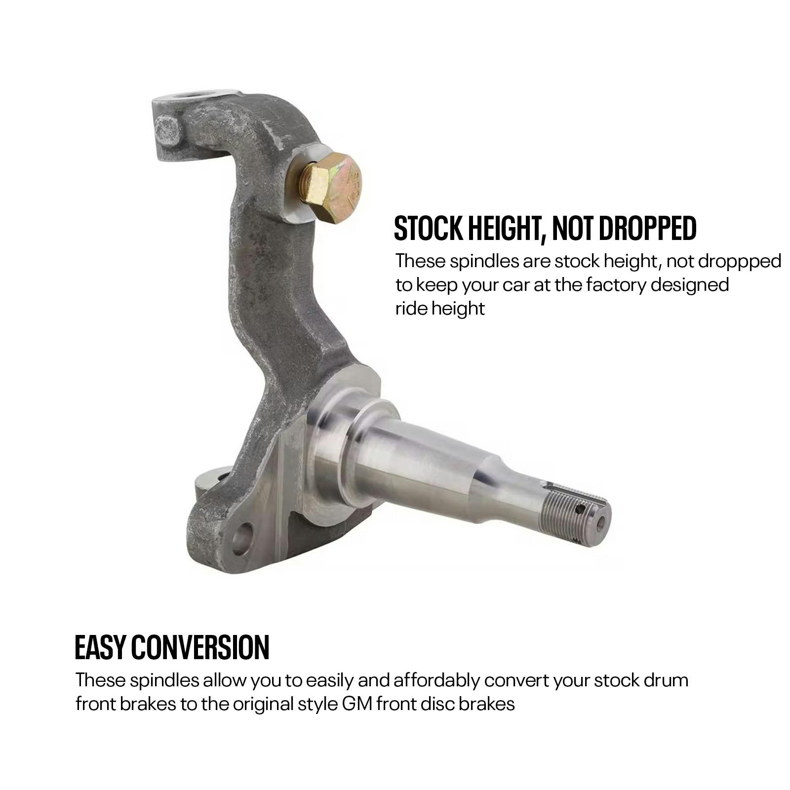 64-74 GM A, F, and X-Body Disc Brake Spindles, Bare