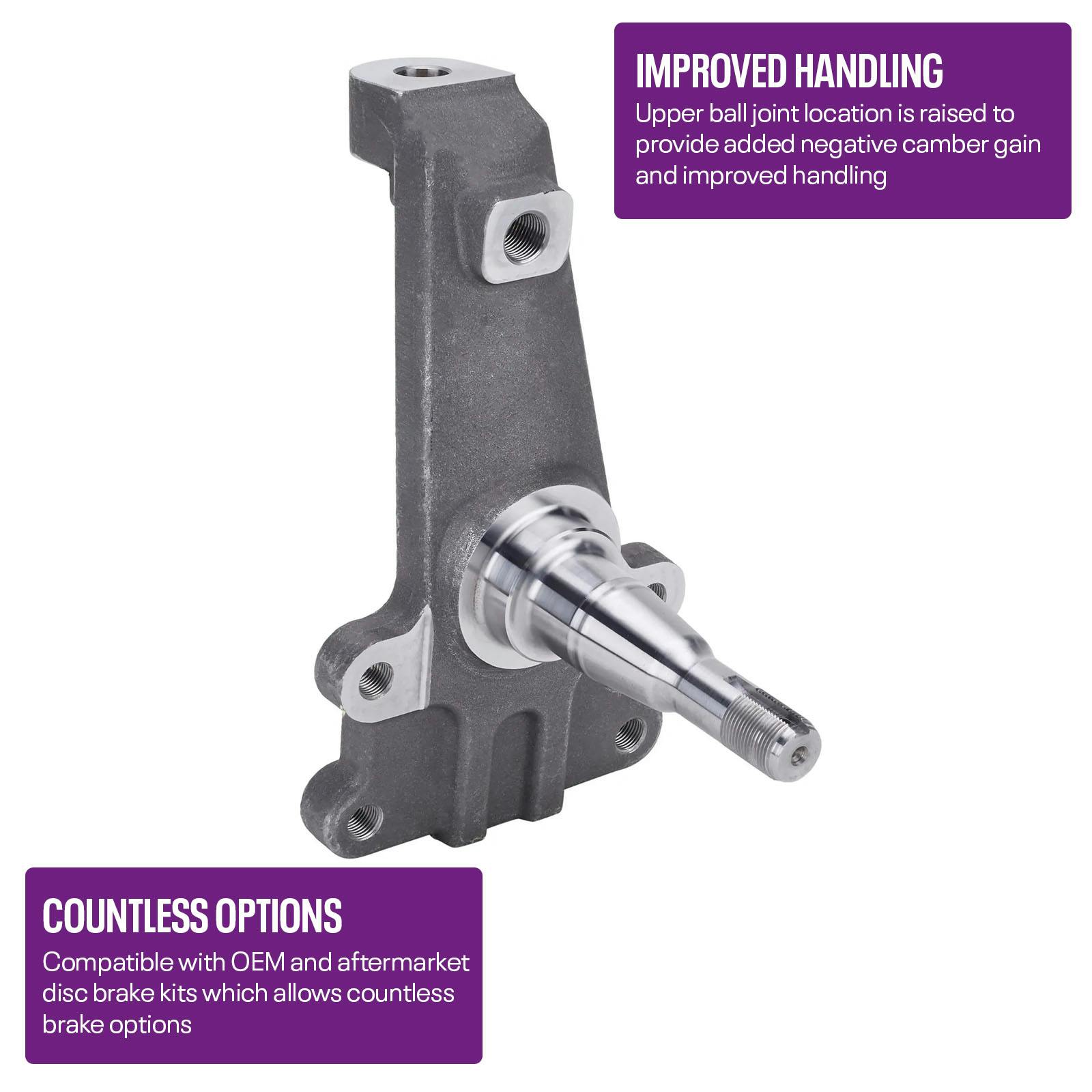 G-Comp 2 Inch Drop Performance Spindle for GM A/F/X-Body, Single