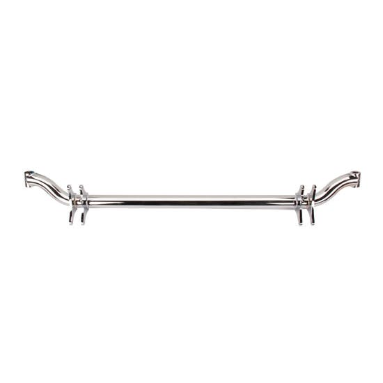 4-Bar 4 Inch Drop Tube Axle for Chevy Spindle, 48 Inch, Chrome