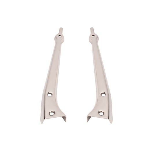 1928-1929 Ford Model A Windshield Posts, Stainless Steel, 2" Chop