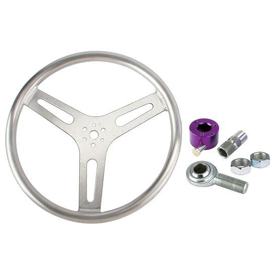 Smooth-Grip Quick Release Steering Wheel Kit, 15 Inch, No Dish