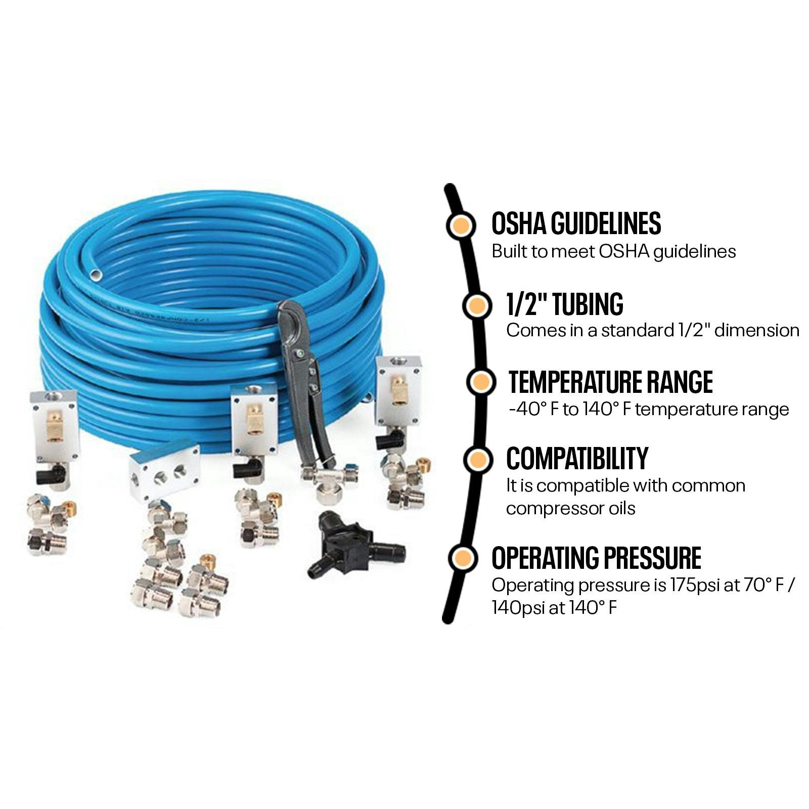 RapidAir M3800 Master Air Line Kit, 1/2 Inch Line