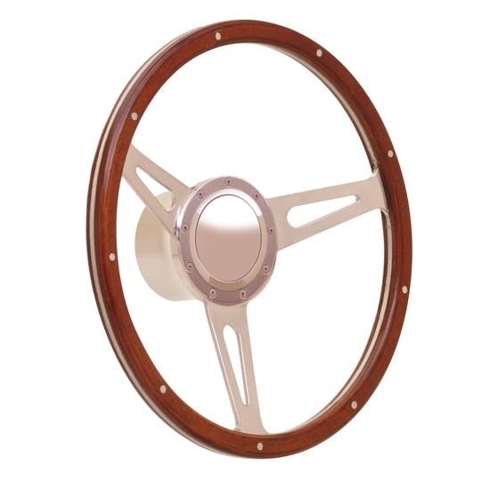 GT Performance 38-4247 GT9 Retro Cobra Style Wood Steering Wheel