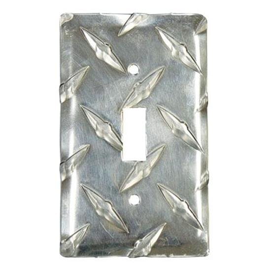 Diamond Plate Single Switch Cover